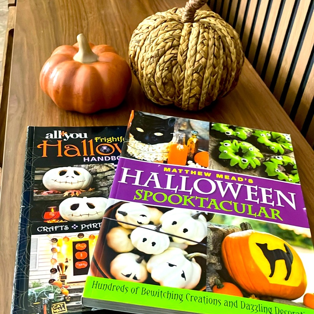 Set of 2 Halloween Home, Foods and Craft Paperback Books